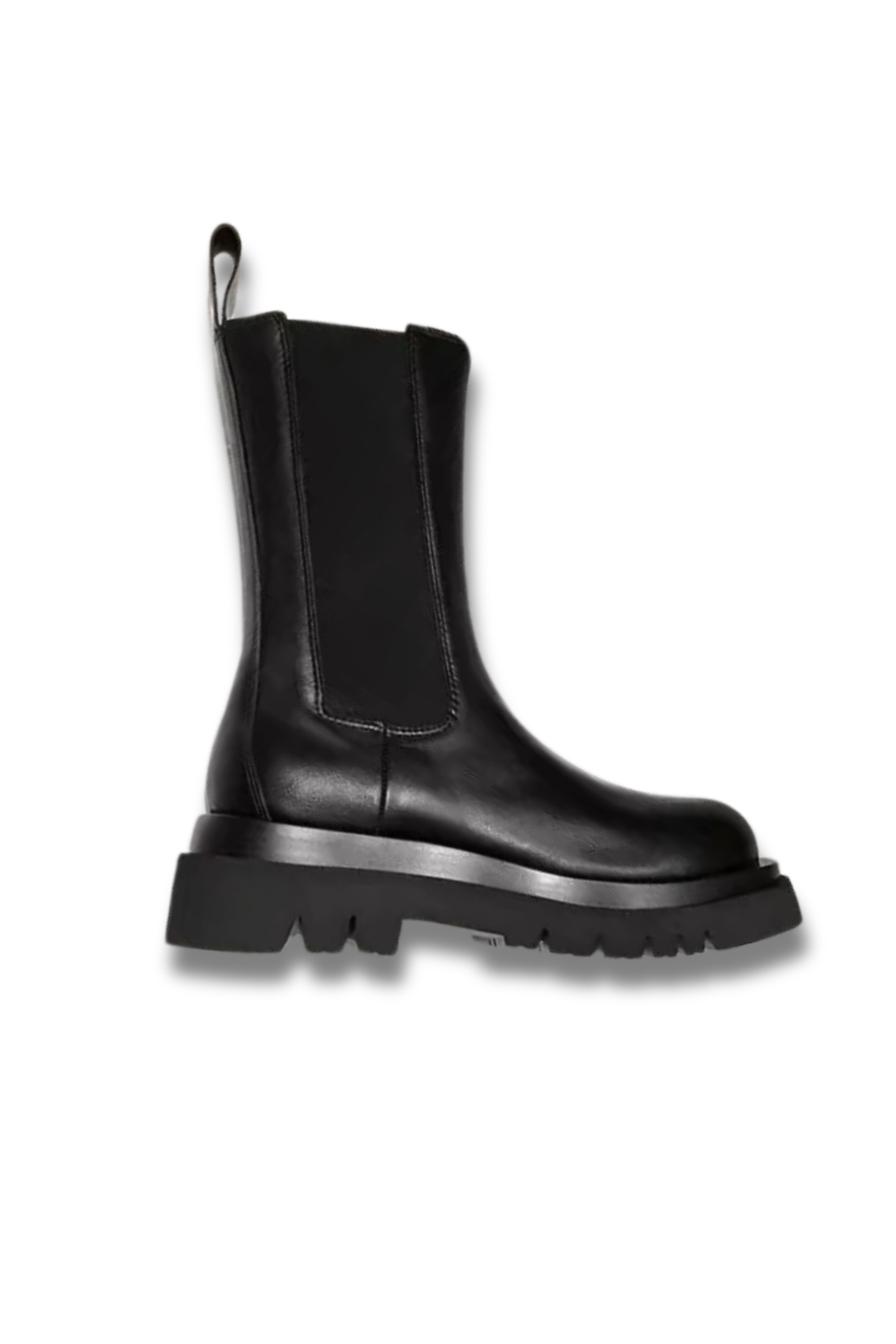 SEMI – GENUINE LEATHER Chelsea boots with platform sole